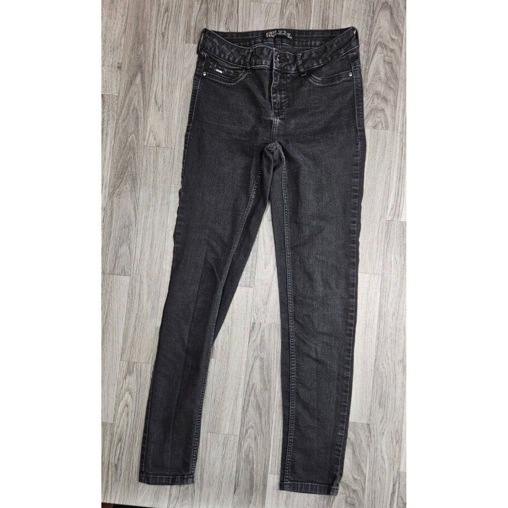(3/$35)‎ Zara Z1975 Womens Size 4 Skinny Grey Black Denim Jeans